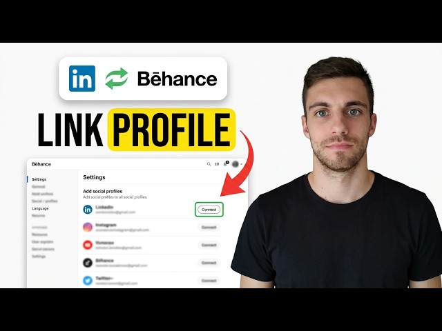 How to Connect LinkedIn to Behance Profile 2026 (Easy Connect)