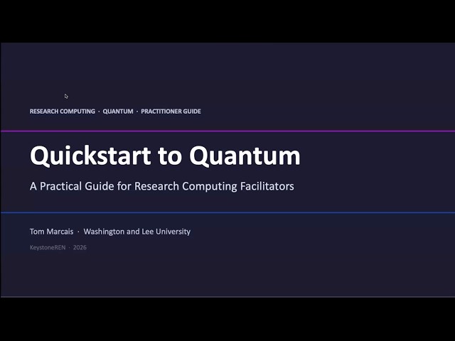 Quickstart to Quantum
