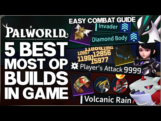 Palworld 1.0 - The Top 5 Most POWERFUL OP Combat Builds in Game - New Best Player & Pal Build Guide!