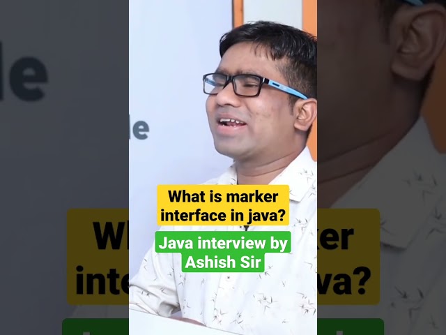 What is marker interface in java? by Ashish Sir #markerinterface #interviewtips #campusinterview