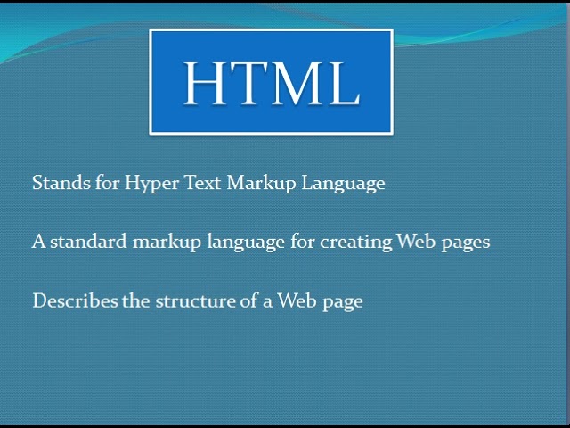 Intro for HTML - What is HTML? (Tagalog)
