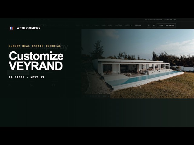 Veyrand Tutorial — Customize a Next.js Real Estate Website Template | Webloomery