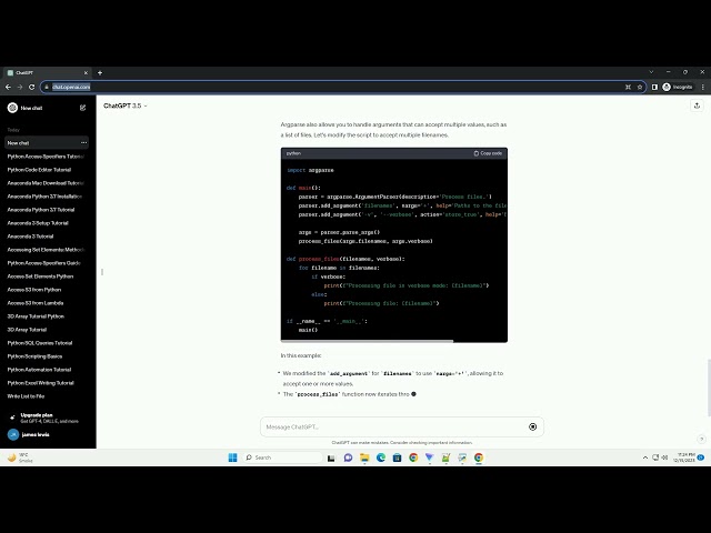 argparse python 3 tutorial