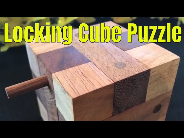Locking Cube Puzzle with solution