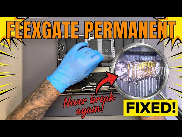 Macbook Pro FlexGate Issue! How to permanently fix, start to finish! #macbooklcd  #apple