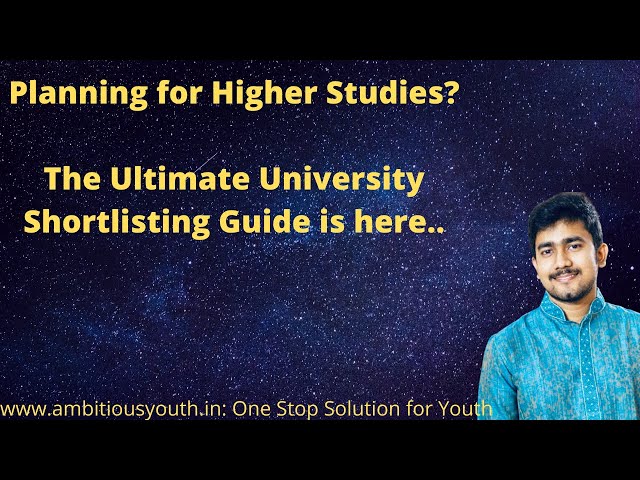 Ultimate Guide to University Selection for Studying Abroad