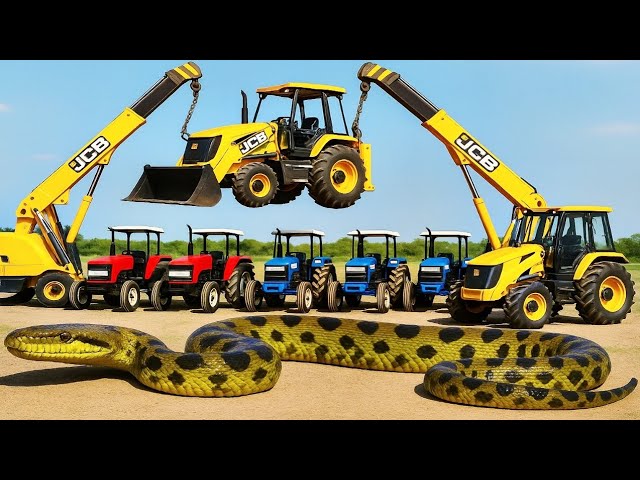 Power of Two JCB 3DX Backhoe Machine Tractor Loading Test | Extreme Heavy Lift Challenge | Jcb Video