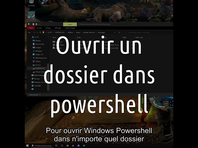 #Shorts - Ouvrir un dossier dans Powershell
