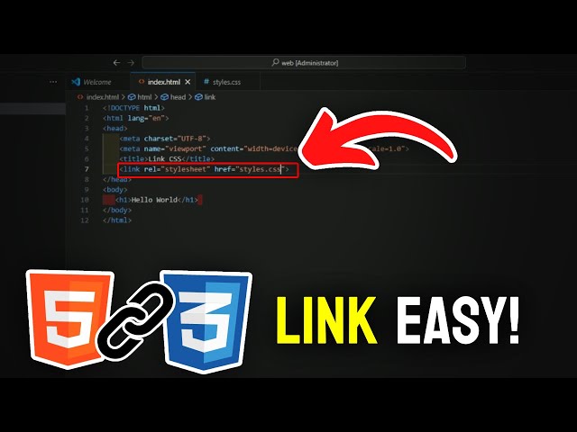 How to Link HTML and CSS in Visual Studio Code - Full Guide