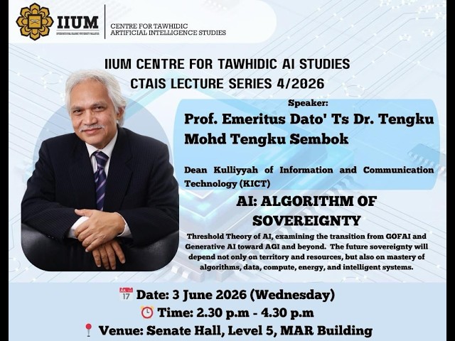 CTAIS Lecture Series 4/2026