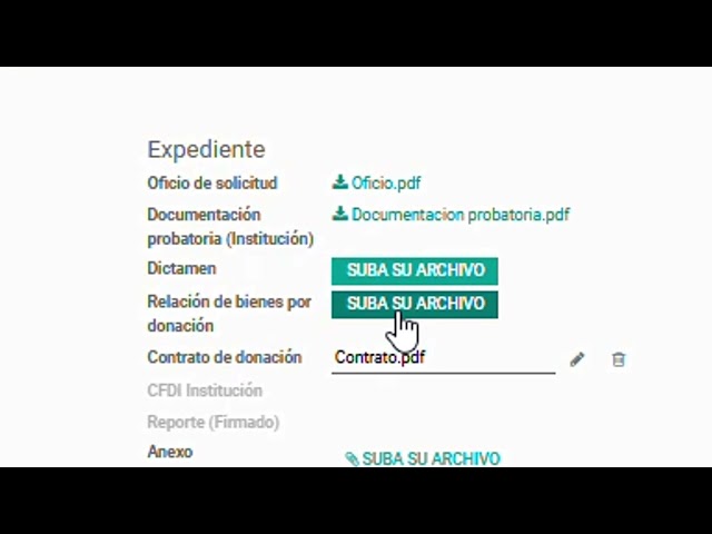 VxPr - Baja por donación en Almacén de bajas - Firmado - Operador DGPU