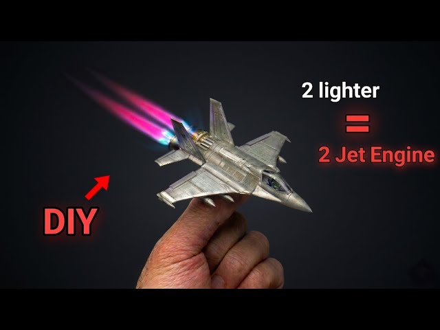 Miniature Twin Jet Warplane - Watch How I Made It! 🚀