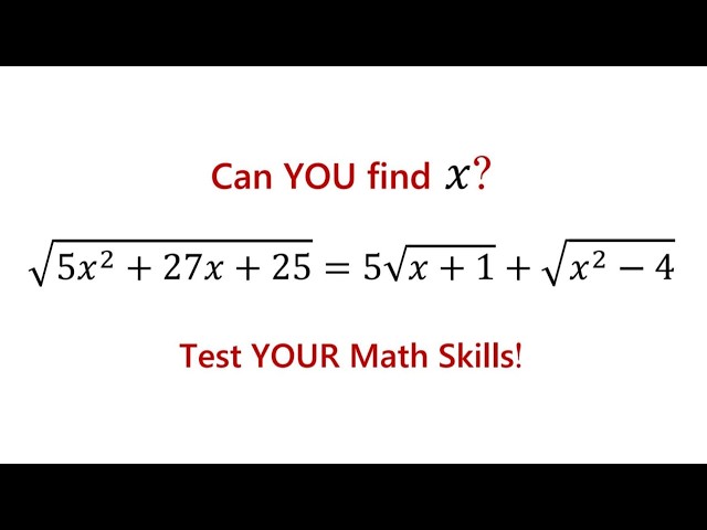 Can you solve this Radical Equation with three square roots?