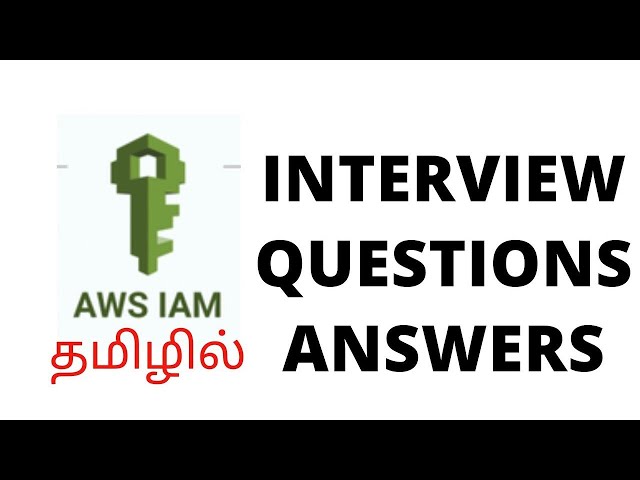 AWS Interview Questions Answers IAM | AWS Tamil
