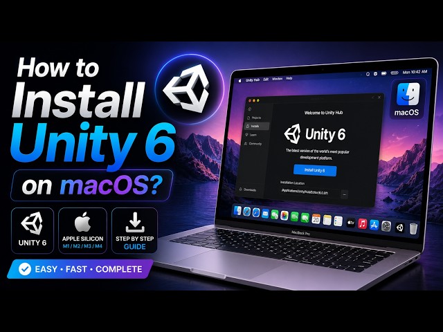 How to Install Unity 6 on macOS (M1, M2, M3 & M4) | Step-by-Step Guide #Unity6 #Unity #macos