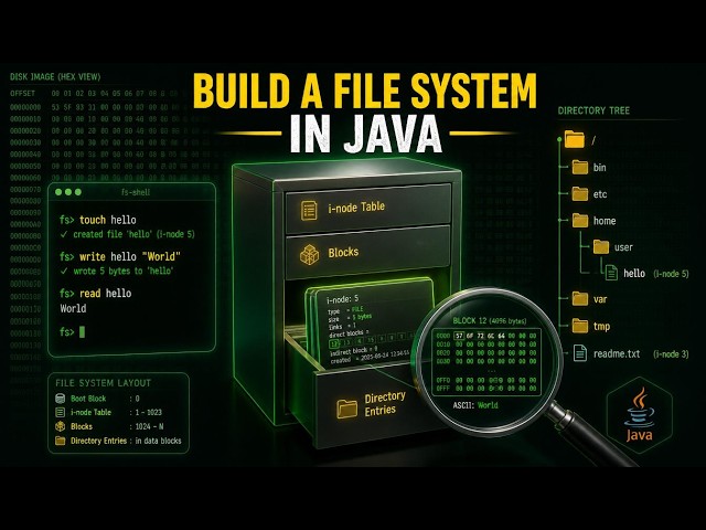 I Built a Mini Unix File System in Pure Java – i-nodes, Blocks, and Directories