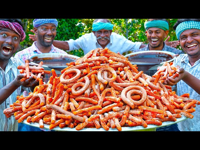 SWEET CHURROS | SUGAR COATED CRISPY SNACK | Easy Chocolate Sauce Churro | Latin American Street Food
