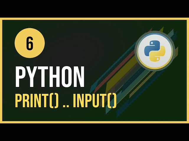 Python Dersleri -6 / print() ve input() Fonksiyonları
