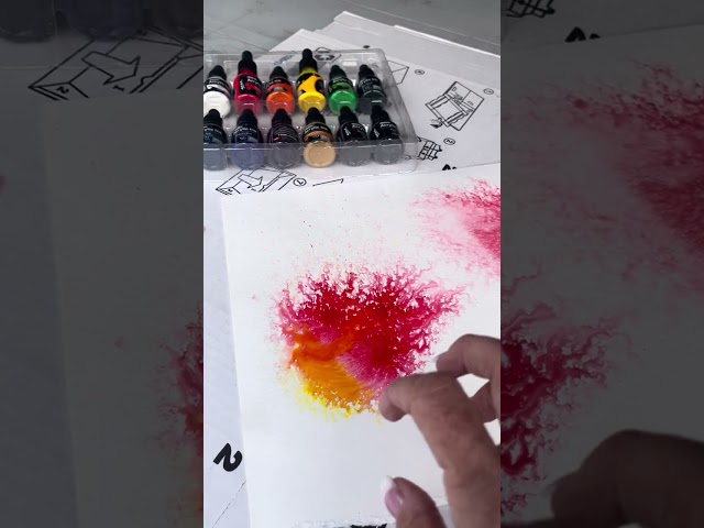 Easy Acrylic ink art class 