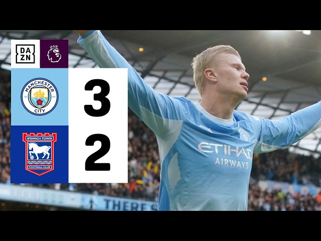 Manchester City vs Ipswich (3-2) | Highlights and Goals | Premier League Highlights