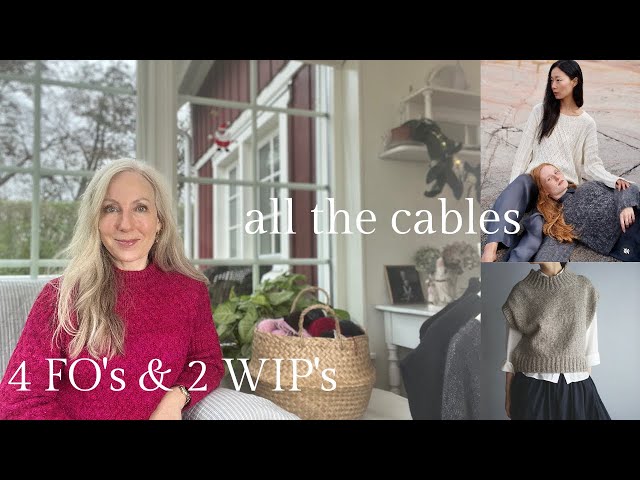 A knitting episode (31): Aurelia Pullover, Into the forest sweater, Cocoon Chokki & Envelope Beanie