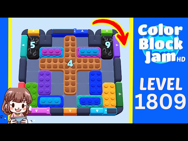 Color Block Jam Level 915 (1809) Solution Walkthrough