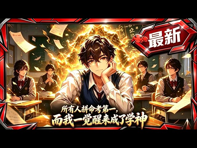 🦞【3h最新完结一口气】《所有人拼命考第一，而我一觉醒来成了学神》别人熬夜刷题，我只想混个及格。可系统偏让我次次考试都满分，结着我发现真正的奖励是超能力。 #动态漫画 #漫剧 #comicdrama