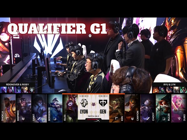 LYON vs GEN - Game 1 | Day 4 First Stand 2026 | LYON vs Gen.G G1 full game