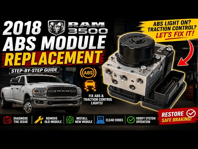 2018 Ram 3500 ABS Module Replacement | Fix ABS & Traction Control Lights