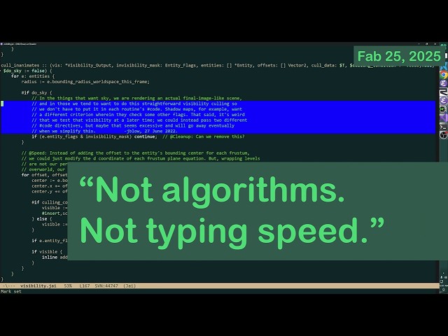 Jonathan Blow on what makes a programmer senior