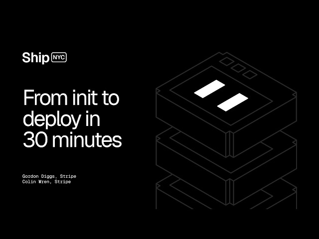 Ship 26 NYC - Workshop - From init to deploy in 30 minutes