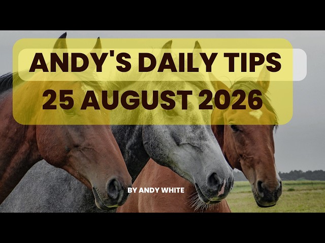 Andy's Daily Tips for Horse Racing, Tuesday, 25th August, 2026.