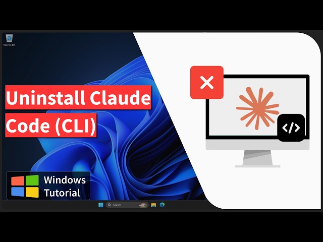 Windows: Uninstall Claude Code CLI (Manual Removal)