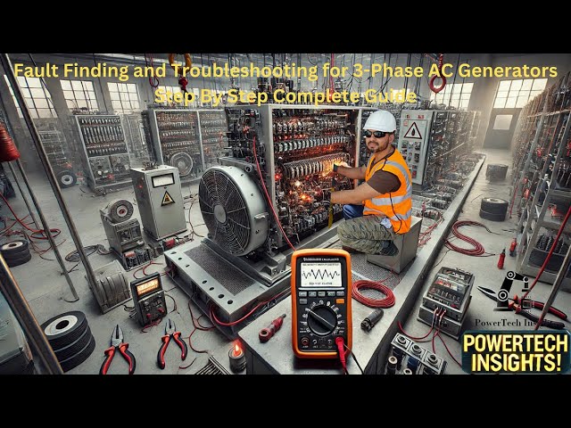 Fault Finding and Troubleshooting for 3-Phase AC Generators Step By Step Complete Guide