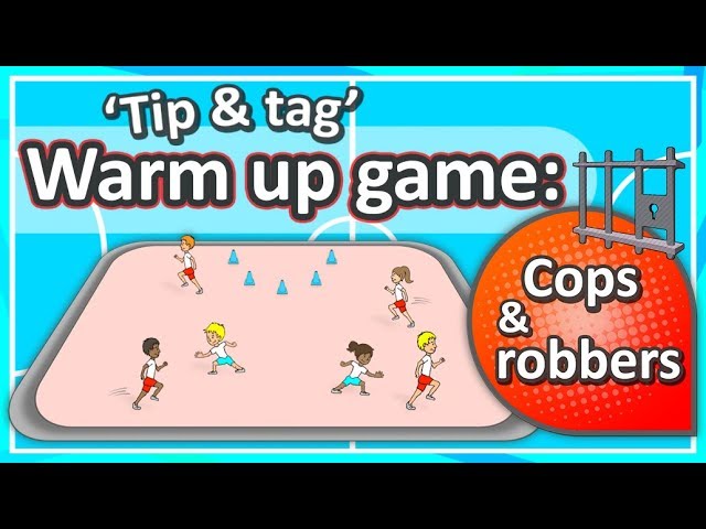 Tip & tag warm-up game: 'Cops & Robbers' (K-6) | Teaching Fundamentals of PE