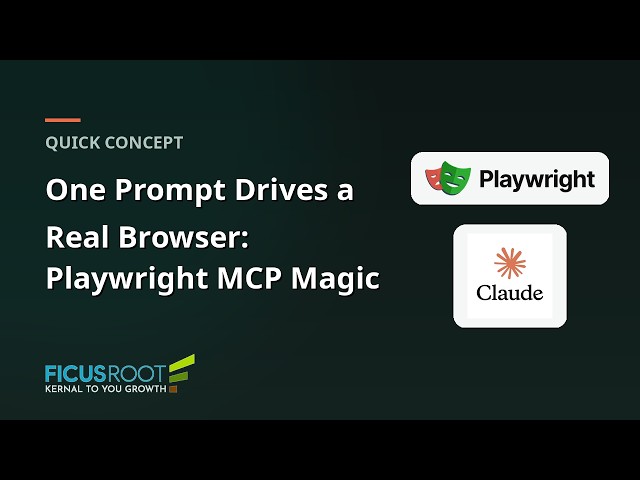 Playwright MCP Magic: One Prompt Drives a Real Browser