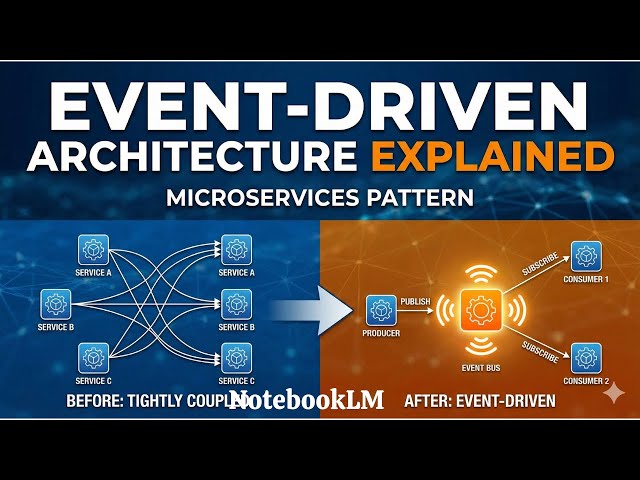 Explain the Event Driven Architecture Pattern in Microservices