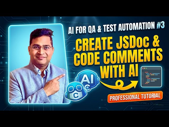 AI for QA & Test Automation #3 | Create JSDoc & Code Comments with AI