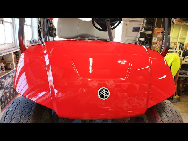 My Golf Cart got $20 paint job in 1 day without taking the body off using 1/2 quart of Rustolium!