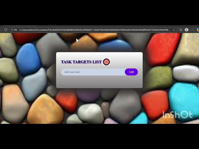 Html CSS Javascript Projects overview 