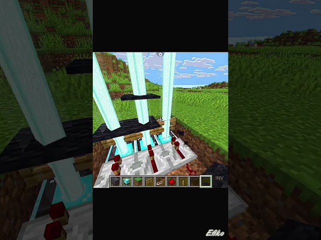 Easy and cheap laser door in Minecraft #minecraft