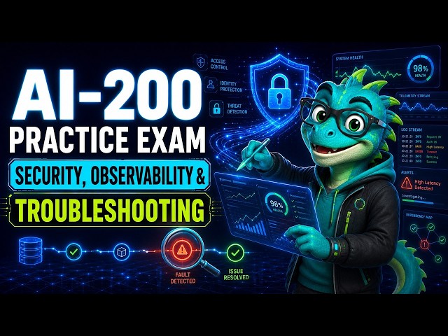 AI-200 Practice Exam: 25 Security, Observability & Troubleshooting Questions