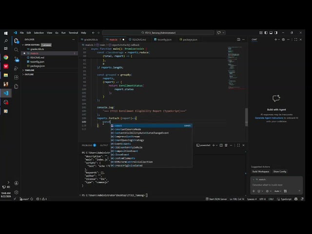 Mobile Programming Video Demonstration: TypeScript Foundations for React Native