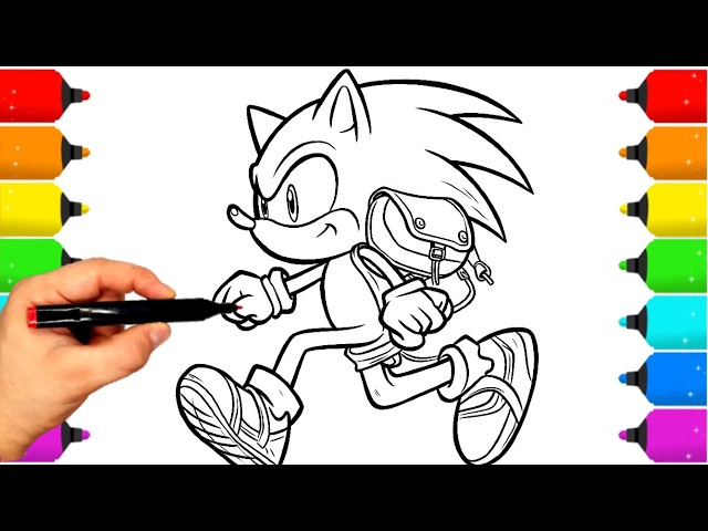 Sonic Rose Coloring Pages NEW Coloring and Draw Sonic Compilation RUN VERSION