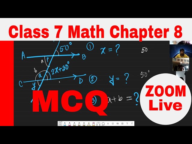 Class 7 Math Chapter 8 || MCQ, Parallel Line and Angles || NCTB Math 7 || English Version