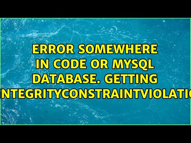 Error somewhere in code