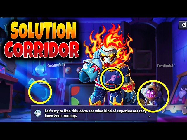 SOLUTION Complete CORRIDOR Etape 2 #FOUNDGUS Brawl Stars