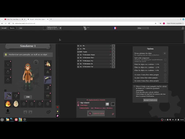 DofusChan, nouveau solveur pour stuff Dofus!! UNE DINGUERIE DANS LES CARTONS
