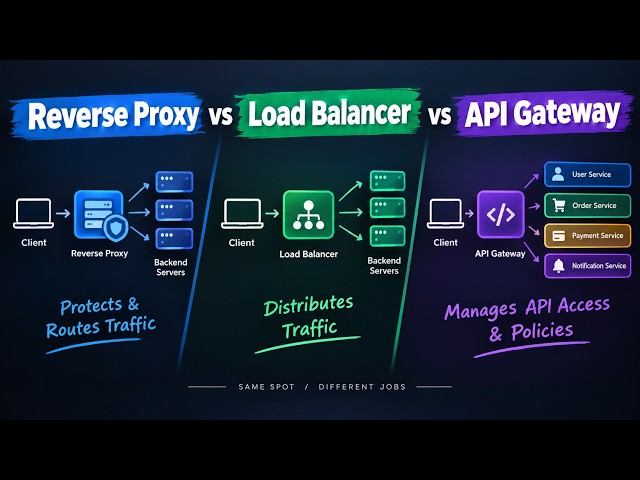 Stop Confusing Reverse Proxies, Load Balancers, and API Gateways — Here's When to Use Each
