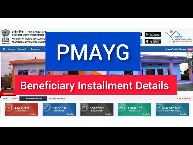 PMAYG Beneficiary Installment Details 